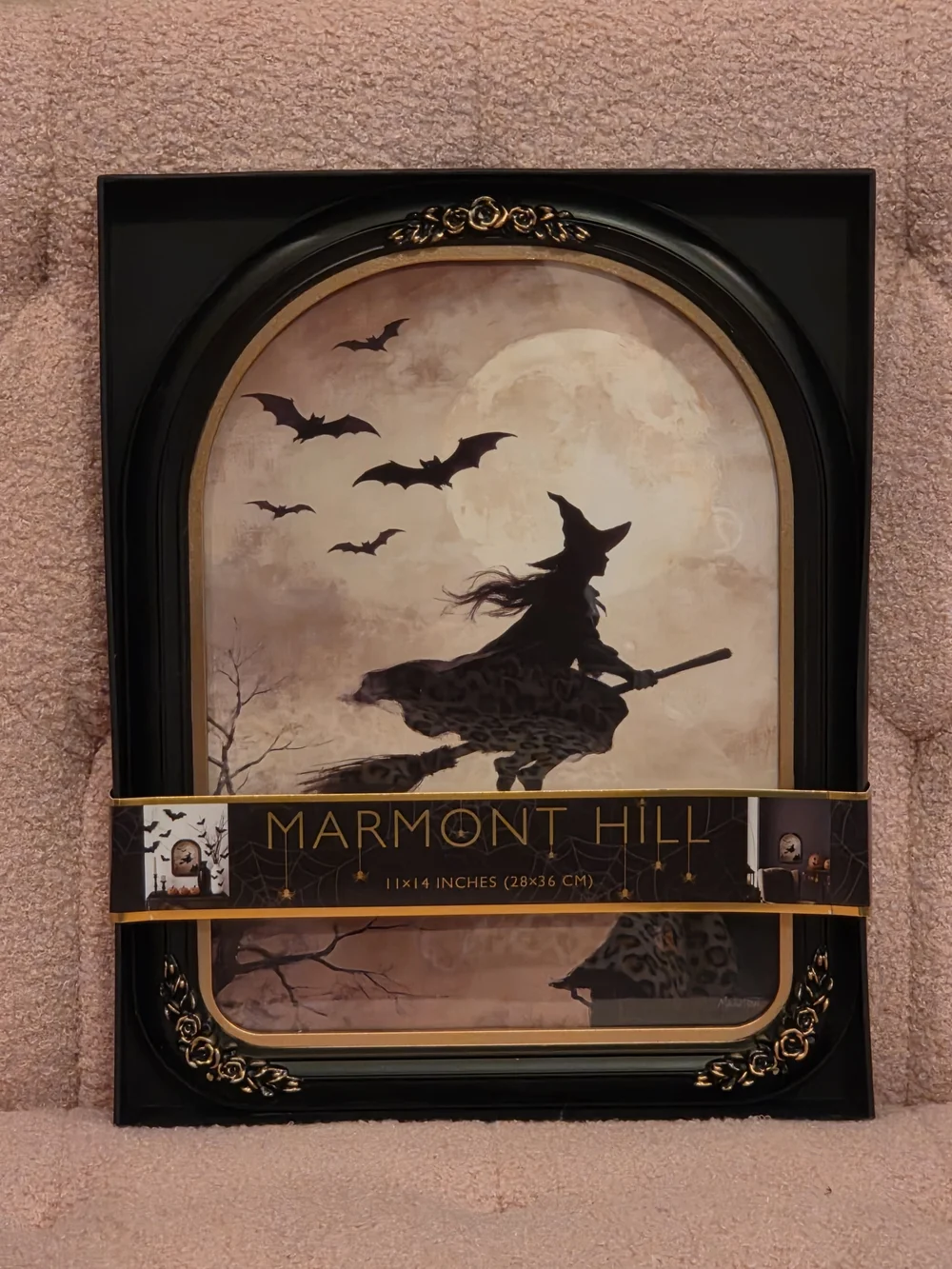 Marmont Hill Witch Silhouette Wall Art - Black & Gold Frame